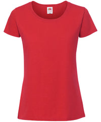Fruit of the Loom Women's Iconic 195 Ringspun Premium T-shirt - Red