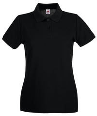 Fruit of the Loom Women's Premium Polo - Black