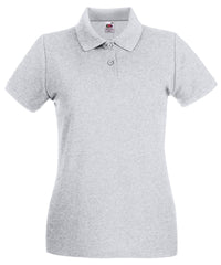 Fruit of the Loom Women's Premium Polo - Heather Grey