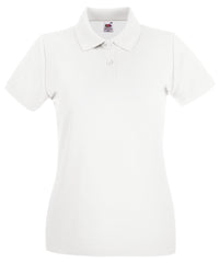 Fruit of the Loom Women's Premium Polo - White
