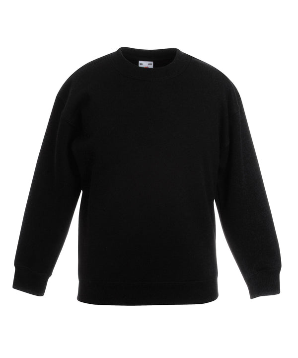 Fruit of the Loom Kids Premium Set-in Sweatshirt - Black