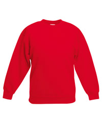 Fruit of the Loom Kids Premium Set-in Sweatshirt - Red