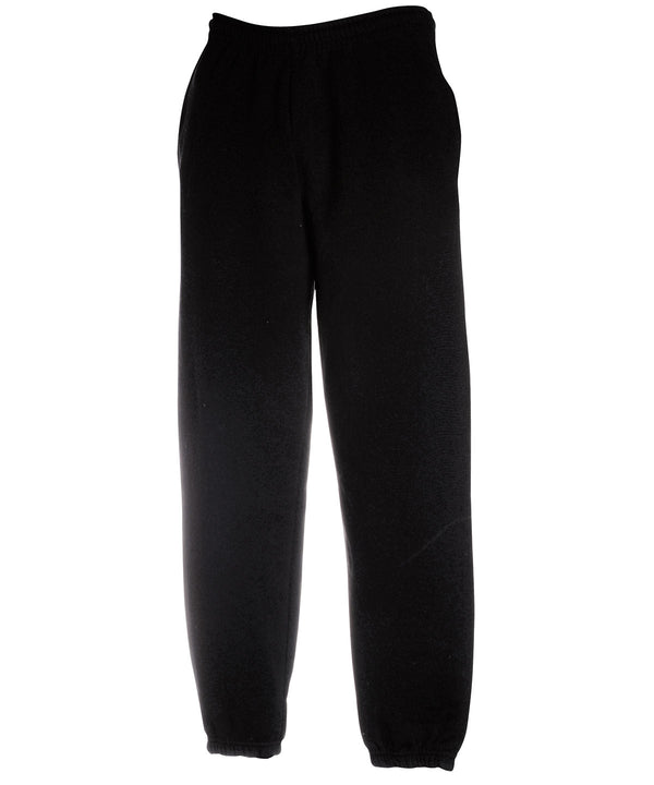Fruit of the Loom Premium 70/30 Elasticated Sweatpants - Black