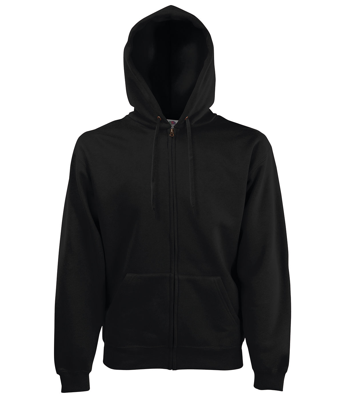 Fruit of the Loom Premium 70/30 Hooded Sweatshirt Jacket - Black*