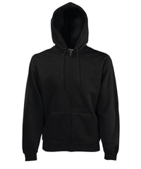 Fruit of the Loom Premium 70/30 Hooded Sweatshirt Jacket - Black*