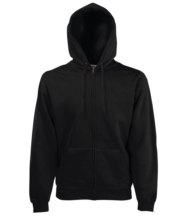 Fruit of the Loom Premium 70/30 Hooded Sweatshirt Jacket - Black*