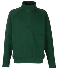 Fruit of the Loom Premium 70/30 Zip-neck Sweatshirt - Bottle Green