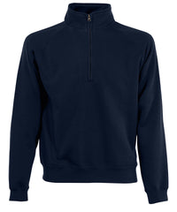 Fruit of the Loom Premium 70/30 Zip-neck Sweatshirt - Deep Navy*