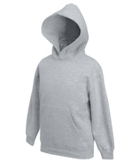 Fruit of the Loom Kids Premium Hooded Sweatshirt - Heather Grey