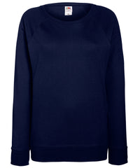 Fruit of the Loom Women's Lightweight Raglan Sweatshirt - Deep Navy
