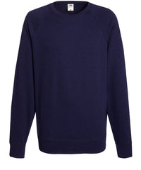 Fruit of the Loom Lightweight Raglan Sweatshirt - Deep Navy