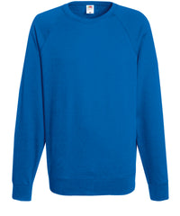 Fruit of the Loom Lightweight Raglan Sweatshirt - Royal Blue