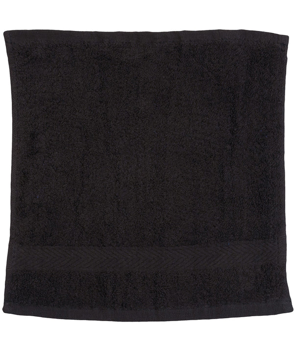 Towel City Luxury Range Face Cloth - Black