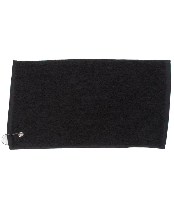 Towel City Luxury Range Golf Towel - Black