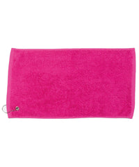 Towel City Luxury Range Golf Towel - Fuchsia