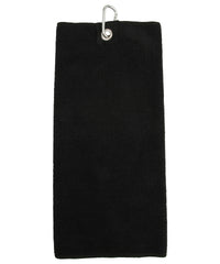 Towel City Microfibre Golf Towel - Black