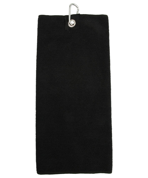Towel City Microfibre Golf Towel - Black