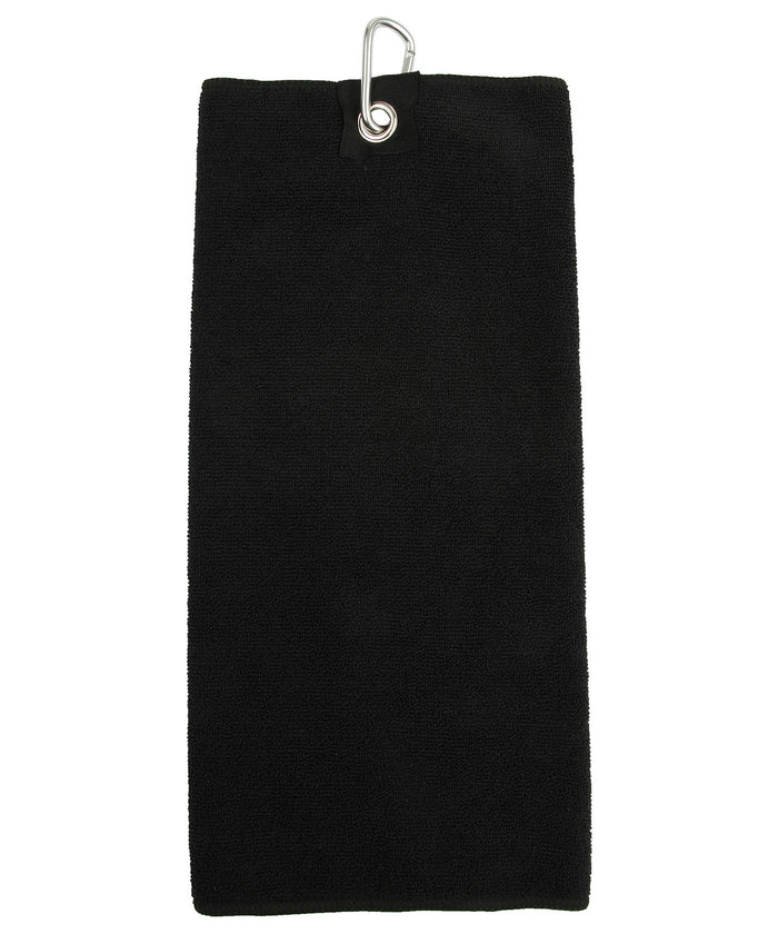 Towel City Microfibre Golf Towel - Black