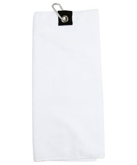 Towel City Microfibre Golf Towel - White