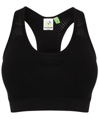 Tombo Women's Seamless Sports Bra - Black