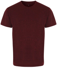 Men's TriDri® Performance T-shirt - Burgundy/ Black Melange