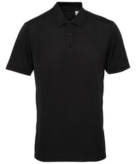 Men's TriDri® Panelled Polo - Black*