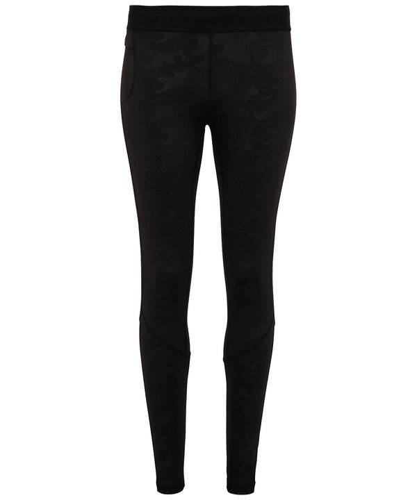 Men's TriDri® Training Leggings - Black Camo