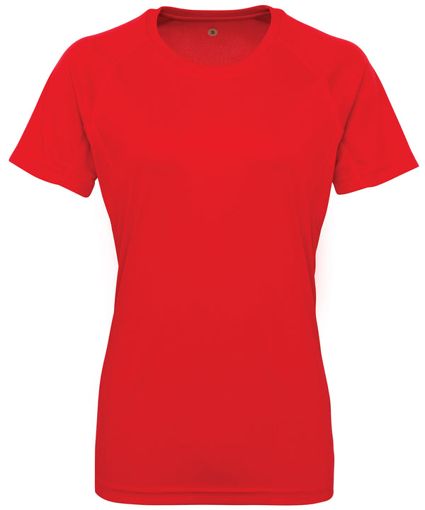 Women's TriDri® Panelled Tech Tee - Fire Red