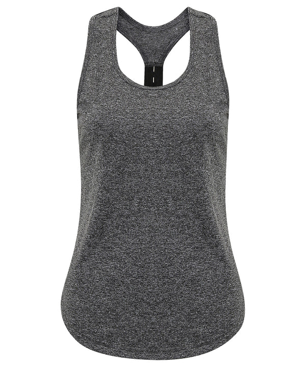 Women's TriDri® Performance Strap Back Vest - Black Melange