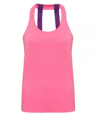 Women's TriDri® Double Strap Back Vest - Lightning Pink Melange