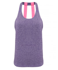 Women's TriDri® Double Strap Back Vest - Purple Melange