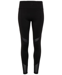 Women's TriDri® Mesh Tech Panel Leggings Full-length - Black*