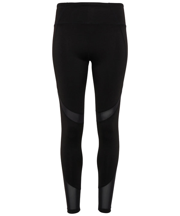 Women's TriDri® Mesh Tech Panel Leggings Full-length - Black*