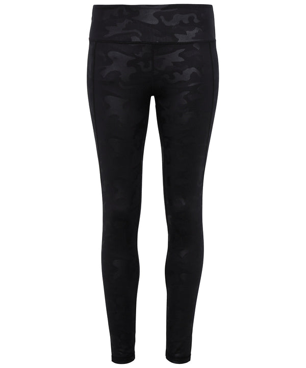 Women's TriDri® Performance Camo Leggings Full-length - Black Camo