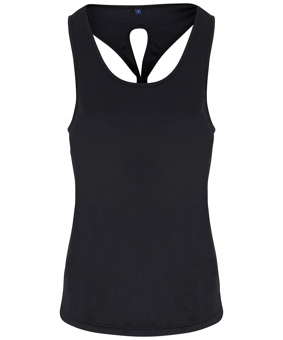 Women's TriDri® Yoga Knot Vest - Black