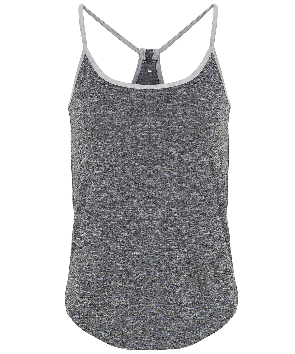 Women's TriDri® Yoga Vest - Black Melange/Silver Melange