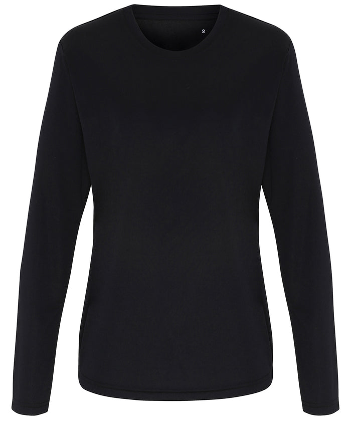 Women's TriDri® Long Sleeve Performance T-shirt - Black