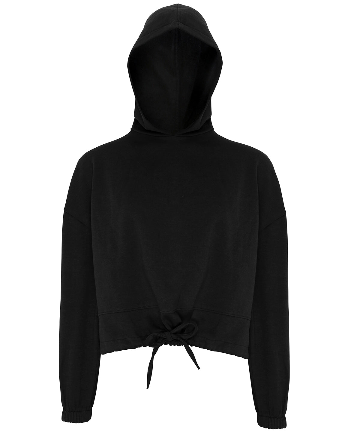 Women's TriDri® Cropped Oversize Hoodie - Black