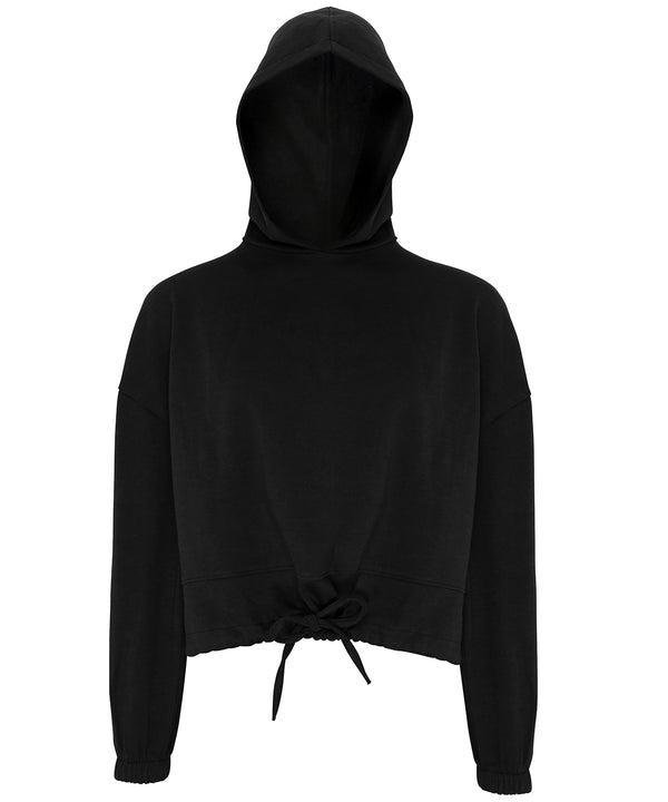 Women's TriDri® Cropped Oversize Hoodie - Black