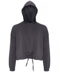 Women's TriDri® Cropped Oversize Hoodie - Charcoal