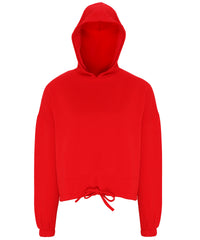 Women's TriDri® Cropped Oversize Hoodie - Fire Red