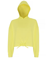 Women's TriDri® Cropped Oversize Hoodie - Lemon