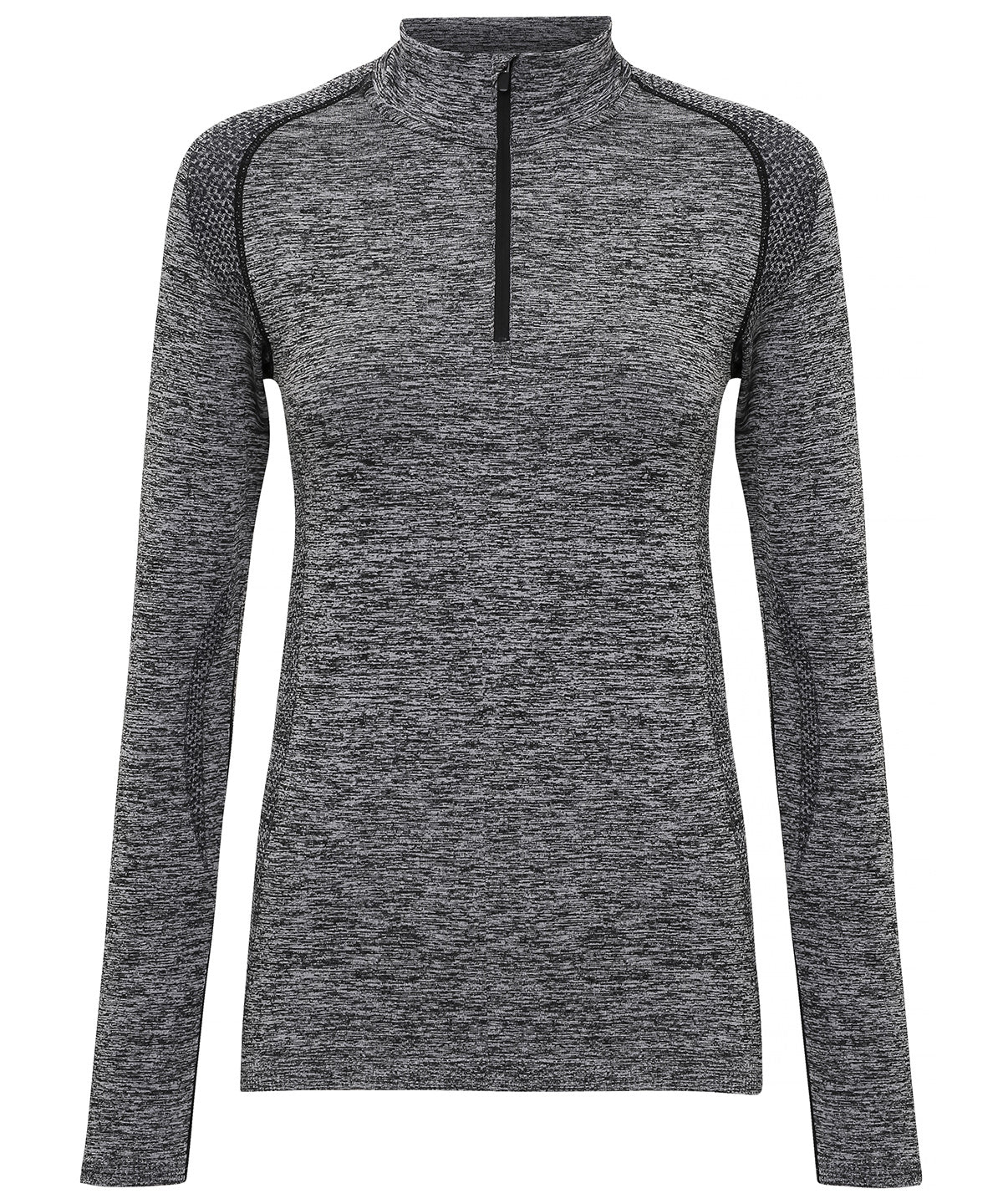 Women's TriDri® Seamless '3D Fit' Multi-sport Performance Zip Top - Charcoal