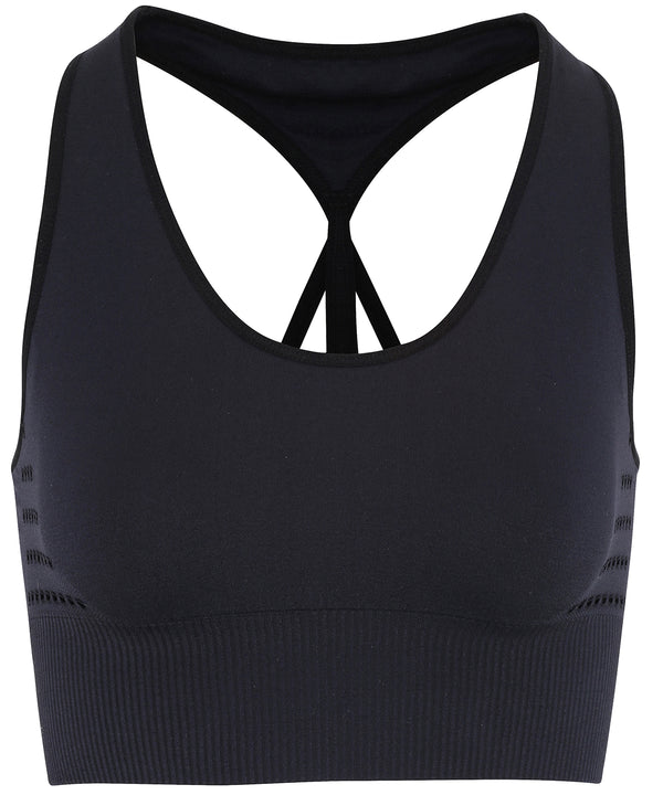 TriDri® Seamless '3D Fit' Multi-sport Reveal Sports Bra - Black