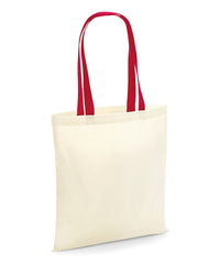Westford Mill Bag for Life - Contrast Handles - Natural/Classic Red