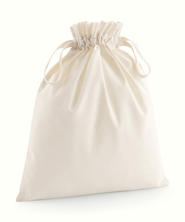Westford Mill Organic Cotton Drawcord Bag - Natural