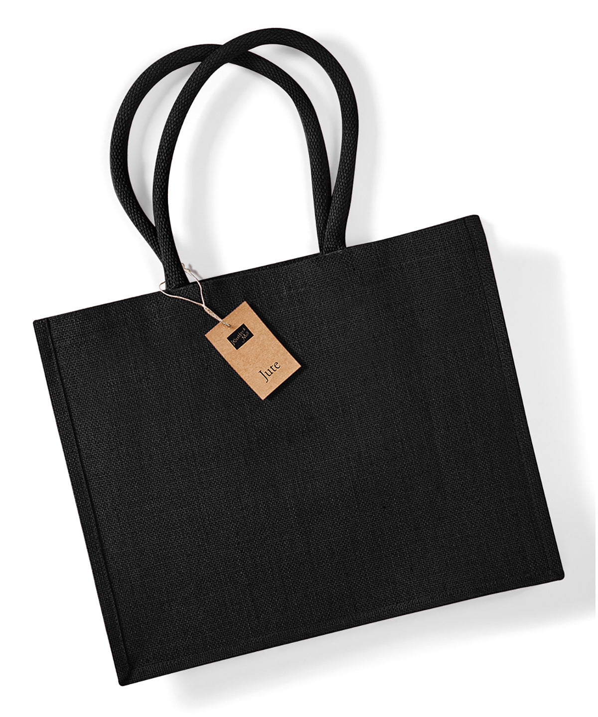 Westford Mill Jute Classic Shopper - Black/Black