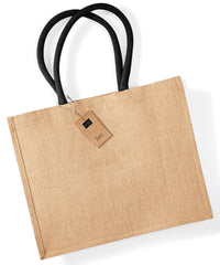 Westford Mill Jute Classic Shopper - Natural/Black