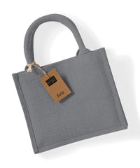 Westford Mill Jute Mini Gift Bag - Graphite Grey/Graphite Grey