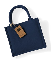 Westford Mill Jute Mini Gift Bag - Navy/Navy